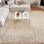 Nourison Home Suncoast Beige 9' x 12' Area Rug - Easy Clean, Non Shedding, Bed Room, Living Room, Dining Room, Kitchen (9' x 12')