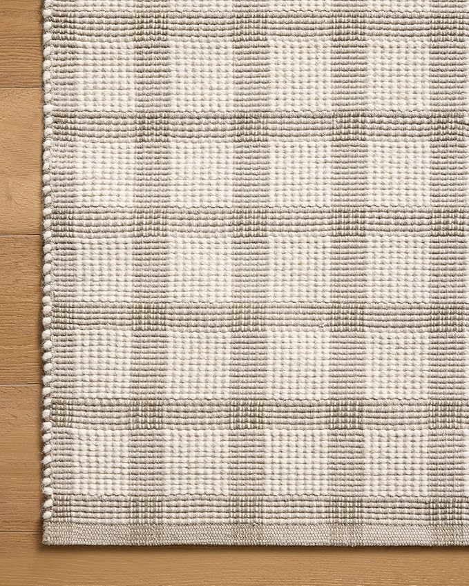 Loloi Magnolia Home by Joanna Gaines Ryder Collection RYD-02 Stone/Ivory 8'-6" x 11'-6" Area Rug