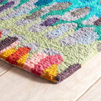 Dash & Albert Paint Chip Stone Hand Micro Hooked Wool Rug, 8.5 X 11.5 Feet, Multicolored Geometric Pattern