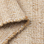REDEARTH · Jute Cotton Area Rug - 8'x10' Rectangular Rug, Sustainable Handwoven, Non-Shedding, Soft & Durable – Reversible, Neutral Tones for Home Décor in Living Room, Dining Room, Bedroom