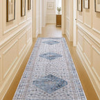 Washable Area Rug. Modern Farmhouse. Vintage. Turkish. Bohemian. Distressed. Oriental. Traditional. Rugs for Living Room. Dining. Bedroom. Office. Entryway. Foyer. (859NC, 2'5" x 4'9")