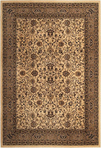 Unique Loom Sialk Hill Collection Area Rug - Washington (10' x 14' Rectangle Ivory/Black)