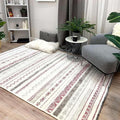 Alfa Rich 3x10 Mauve Off White Washable Area Rugs for Living Room Hallway Kitchen Decor Runner Rug
