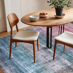 Kokia Abstract Area Rugs 9x12 Bedroom Washable Decor Low Pile Fluffy Non-Slip Non-Shedding Indoor Red Carpet Foldable Stain Resistant Floor Mat Living Room Dining Room, Oslo Orchid
