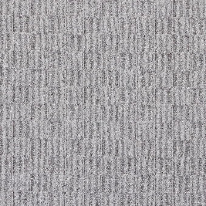 ANSSO Wool Area Rugs 9x12 Living Room,80% Merino Wool and 20% Cotton Soft Tufted Area Rug with Cotton Non-Slip Backing,Large Area Rug for Bedroom Bedroom, Dining and Home Office (Deep Gray)