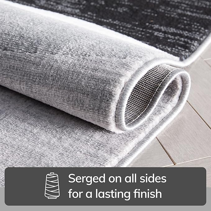 Well Woven Dulcet Bingo Grey Modern Geometric 2'7" x 3'11" Area Rug