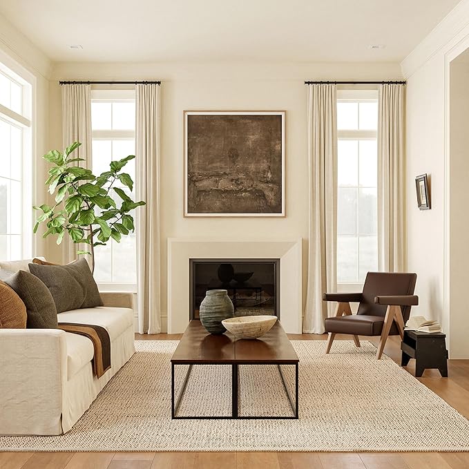nuLOOM 2'6" x 10' Elfriede Jute & Cotton Hand Woven Area Rug, Natural, Solid Rustic Farmhouse Style, Weaved Design, Natural Fiber, For Bedroom, Living Room, Dining Room, Hallway, Office, Entryway