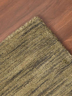 Rugsotic Carpets Hand Knotted Loom Wool 9'x12' Area Rug Solid Green L00111