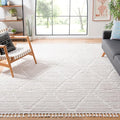 SAFAVIEH Marrakech Collection X-Large Area Rug - 11' x 15', Beige, Moroccan Boho Tribal Tassel Design, Non-Shedding & Easy Care, Ideal for High Traffic Areas in Living Room, Bedroom (MRK517C)