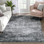 WILLSUN Washable Area Rugs, 3x5 Non-Slip Boho Large Area Rugs for Living Room, Bedroom, Machine Washable Vintage Rug, Indoor Floral Print Carpet for Home Decor, Kid & Pet Friendly Mat