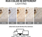 Rugshop Abstract Arch Shag Runner Rug Beige 2' 3" x 12' Great for Long Hallways, Open Entryways, or Galley Kitchens