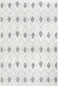 Dash & Albert Chandler Ivory Machine Washable Rug, 2 X 3 Feet, Ivory Geometric Pattern