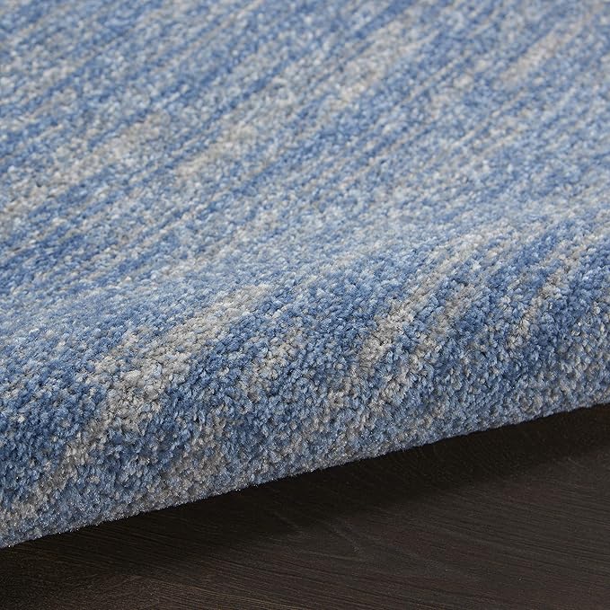 Nourison Home Nourison Essentials Blue Grey 7' x 10' Area Rug - Easy Clean, Non Shedding, Bed Room, Living Room, Dining Room, Kitchen (7' x 10')