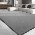 Large Area Rugs for Living Room Bedroom, 5x8 Feet Grey Rug, Minimalist Modern Shag Rug, Soft Thick Comfy Memory Foam Indoor Carpet, Non-Slip Washable Rug for Boys Girls Dorm Nursery Room Home Decor