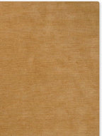 Hand Knotted Loom Wool ECO-Friendly Area Rugs - 6'x6', Square, Gold Color, Solid Plain Design, High Pile Thick Handmade Anti Skid Area Rugs for Living Room, Bed Room (L00111)