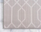 Marilyn Monroe Glam Collection Area Rug - Trellis (2' x 6' 1" Runner, Gray Silver/ Silver)