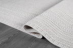 Micro Loop Indoor Rug White 9x12 Boho Geometric Neutral Area Rugs for Living Room Soft Luxury Modern Low and High Pile Durable Stain Resistant Non-Shedding Indoor Area Carpet 9 x 12