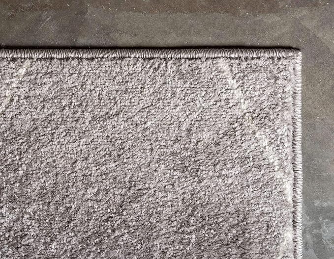 Unique Loom Trellis Frieze Collection Area Rug - Geometric (2' x 13' 1" Runner, Light Gray/ Ivory)