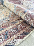 Fame Living Washable Area Rug. Modern Farmhouse. Vintage. Turkish. Bohemian. Distressed. Oriental. Traditional. Rugs for Living Room. Dining. Bedroom. Office. Entryway. Foyer. (863TT, 2'5" x 6'5")