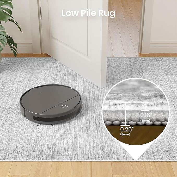 Valenrug Washable Rugs 5x7 - Non Slip 5x7 Area Rugs for Living Room, Stain Resistant Area Rugs for Bedroom, Foldable Machine Washable Area Rug(5'x7', Grey)