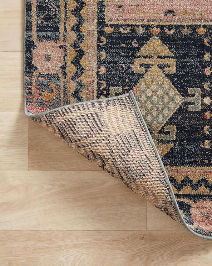 Loloi Jocelyn Collection JOC-06 Rose/Rose 4'-0" x 6'-0" .38" Thick Accent Rug