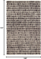 Dash and Albert Roark Wool Area Rug - 8.5 X 11.5 Charcoal Geometric Hand Tufted Accent Rug - Durable, High Traffic Areas Hallway, Living Room, Stairs - Premium Luxury Hotel Quality Soft Breathable