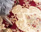 Rugs.com Chateau Collection Rug – 2' x 3' Cream Medium Rug Perfect for Entryways, Kitchens, Breakfast Nooks, Accent Pieces