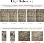 Brown Runner Rug 2'6"x16' Vintage Area Carpet Hallway Long Indoor Kitchen Washable Living Room Low Pile Traditional Distressed Retro Accent Rug Non Slip Laundry Bathroom Office Dining Room