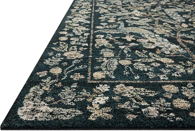 Loloi Rifle Paper Co. Laurel Collection LAU-05 Navy/Multi 7'-10" x 10' Area Rug
