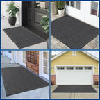 Durable Front Door Mat, 48" x 24" Heavy Duty Indoor Outdoor Doormat for Entryway, Non-Slip Rubber Backing, Stain and Fade Resistant Commercial Floor Mat for Home Office Entry