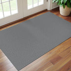EARTHALL Washable Area Rug 3x5 Ft Non Slip Rugs for Entryway Braided Rubber Backed Throw Rugs Door Mat Indoor Outdoor Entrance Cotton Woven Rug for Kitchen Foyer Front Door Living Room, Charcoal Gray