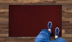 M+A Matting WaterHog Diamond | Commercial-Grade Entrance Mat with Rubber Border – Indoor/Outdoor, Quick Drying, Stain Resistant Door Mat (Red/Black, 3' x 4')