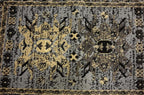 Unique Loom Taftan Collection Border Geometric Tribal Inspired Design Area Rug (2' 2 x 3' 0 Rectangular, Gray/ Black)