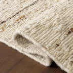 Rugs USA Juju Ivory/Grey, 7'6" x 9'6", Handmade, Diamond Trellis, Wool, Soft and Cozy, High Traffic, Stain Resistant, Easy Clean, Durable Area Rug for Bedroom, Living Room, Dining, Foyer, Entryway