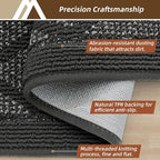 COSY HOMEER Non-Slip Door Mat 24"x36", Entryway Rugs Low Profile Absorbent Dirt Trapper Doormat for Front Entrance, Washable Polypropylene Entry Mat (Dark Grey)