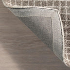 Rugs USA Melrose Grey, 6' x 9', Handmade, Wool & Cotton, Soft and Cozy, High Traffic, Stain Resistant, Easy Clean, Durable Area Rug for Bedroom, Living Room, Dining Space, Den, Entryway