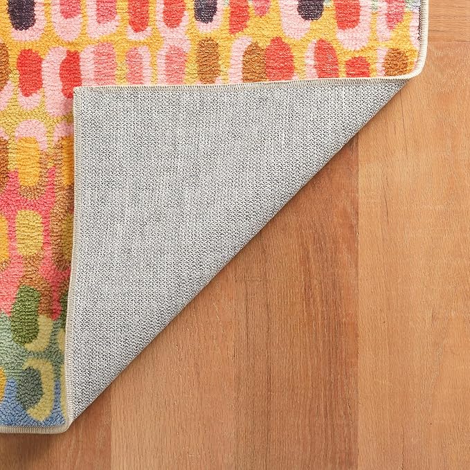 Dash & Albert Paint Chip Multi Machine Washable Rug, 7.5 X 9.5 Feet, Multicolored Geometric Pattern