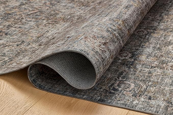 Loloi Amber Lewis Josie Collection JOS-05 Dove/Gold 5'-0" x 7'-6" Accent Rug