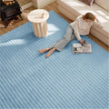 Bedsure 3x5 Fluffy Area Rugs for Living Room, Machine Washable Rugs, Non-Slip Backing, Non-Shedding, Pet Friendly Throw Rug for Bedroom Dining Room, Rug for Kids Room, Celestial Blue