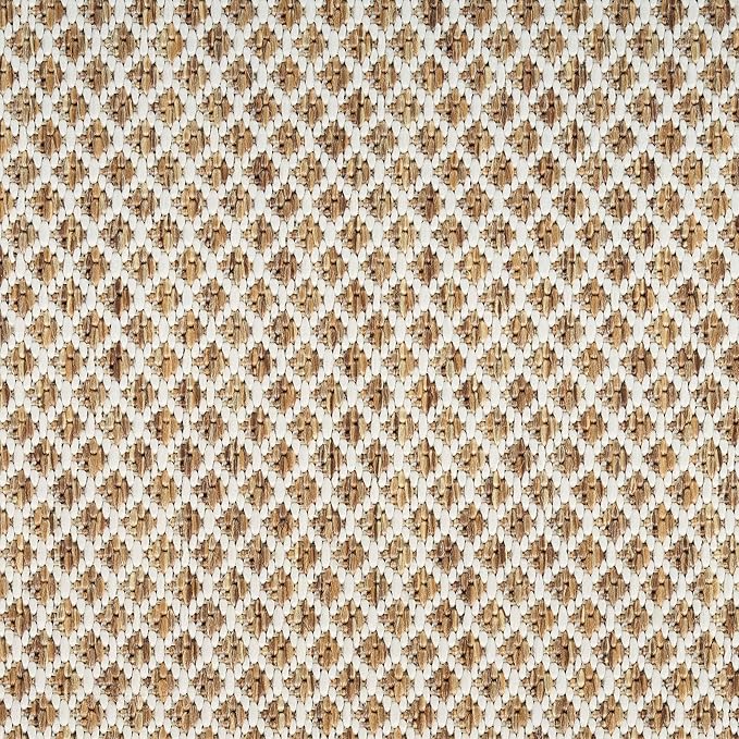 Nourison Home Courtyard Jute Ivory 5' x 7' Area Rug - Easy Clean, Non Shedding, Bed Room, Living Room, Dining Room, Kitchen (5' x 7')