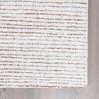 Hand-Tufted 100% Wool Pile Area Rug – Geometric Textured Grid Check Pattern – Thick and Durable Floor Carpet for Bedroom, Living Room, Kids Room, and Dining Area (Light Brown, 2' x 3')