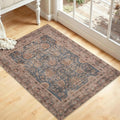 Kuden 2x3 Small Rug, Machine Washable, Non-Slip Backing, Vintage Style, Soft, Low Pile, Area Rugs for Entryway Kitchen Indoor Entrance