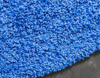 Unique Loom Solid Shag Collection Area Rug (8' Round, Periwinkle Blue)