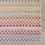 Dash & Albert Poppy Multi Machine Washable Rug, 8.5 X 11.5 Feet, Multicolored Geometric Pattern