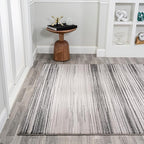 JONATHAN Y Austin Gradient Striped Gray/Black Indoor Area Rug, 4x6, Modern, Contemporary, Easy-Cleaning for Living Room, Bedroom, Kitchen, Pet Friendly, Non-Shedding (LUX103A-4)