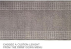 Custom Made Runner Rug for Kitchen Foyer Hallway Entry Choose Your Length 26 Inch Wide Geometric Checkered Design Grey Color (5 feet x 26 inch)