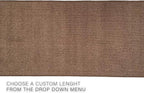 Custom Made Runner Rug Low Pile with Rubber Backing for Kitchen Foyer Hallway Entry Choose Your Length Size 31 Inch Wide Solid and Plain Brown Color (5 feet x 31 Inch)