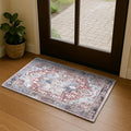 Washable Area Rug, Modern Farmhouse, Vintage, Turkish, Bohemian, Distressed, Oriental, Traditional, Rugs for Living Room, Dining, Bedroom, Office, Entryway, Foyer, (858rm, 2' x 3')