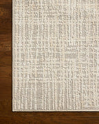 Loloi Amber Lewis Bexley Collection BEX-07 Natural/Dove 9' x 13' Area Rug Neutral, Textured, Living, Bedroom, Dining, Carpet