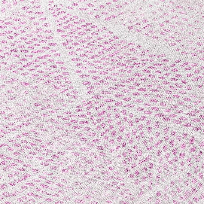 Addison Rugs Chantille ACN591 Pink 9' x 12' Indoor Outdoor Area Rug, Easy Clean, Machine Washable, Non Shedding, Bedroom, Living Room, Dining Room, Kitchen, Patio Rug